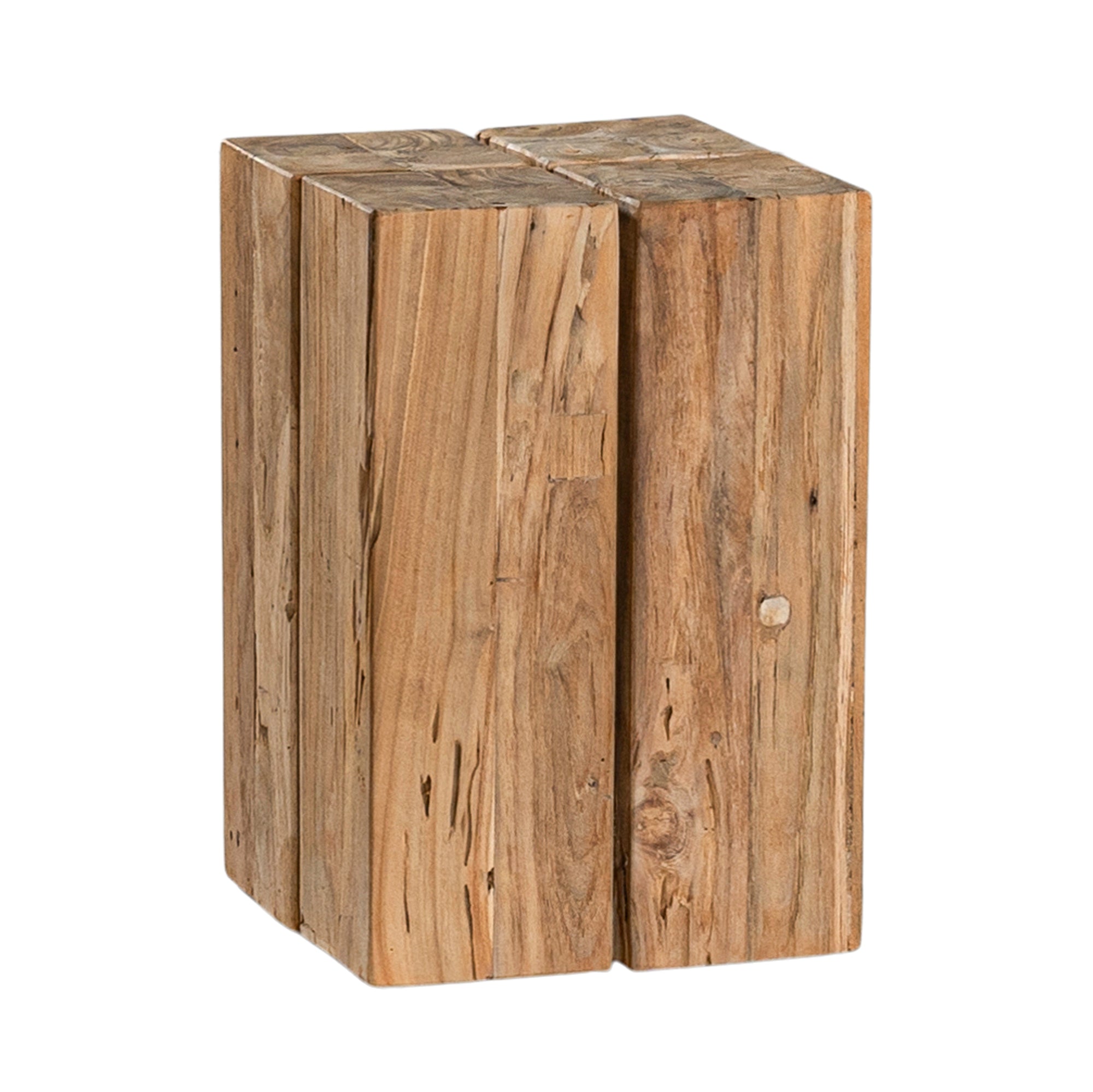 Hamali Block Side Table Natural Uniqwa Collections