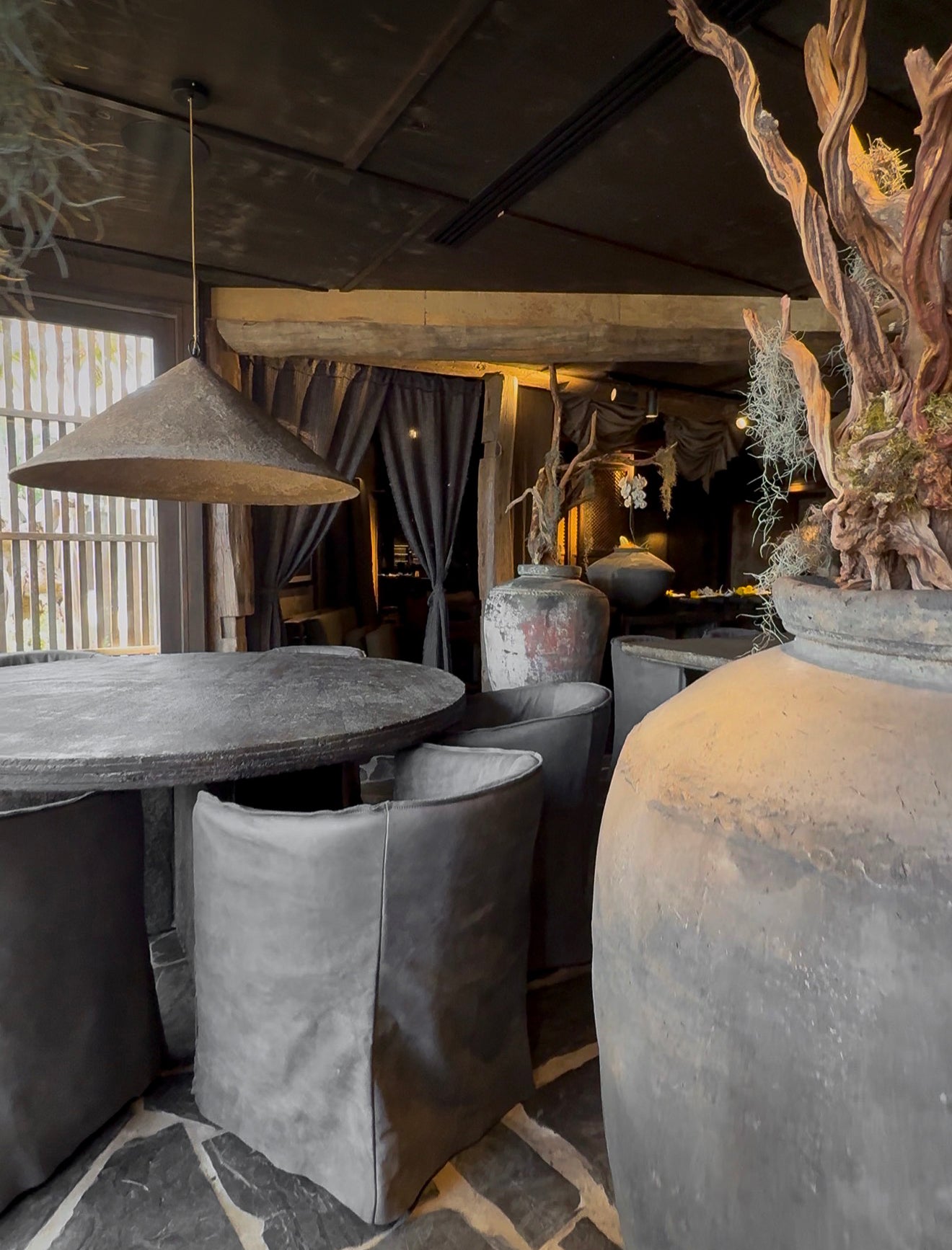 Hamilton Dining Chair | Buffalo Leather | African Slate Uniqwa Collections