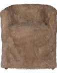 Hamilton Dining Chair | Fur Luxe | Toffee Uniqwa Collections
