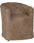Hamilton Dining Chair | Fur Luxe | Toffee Uniqwa Collections