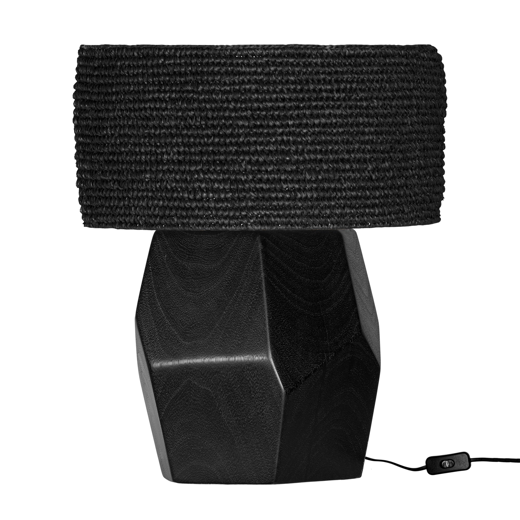 Harare Table Lamp | Lyric Shade Black Black Uniqwa Collections