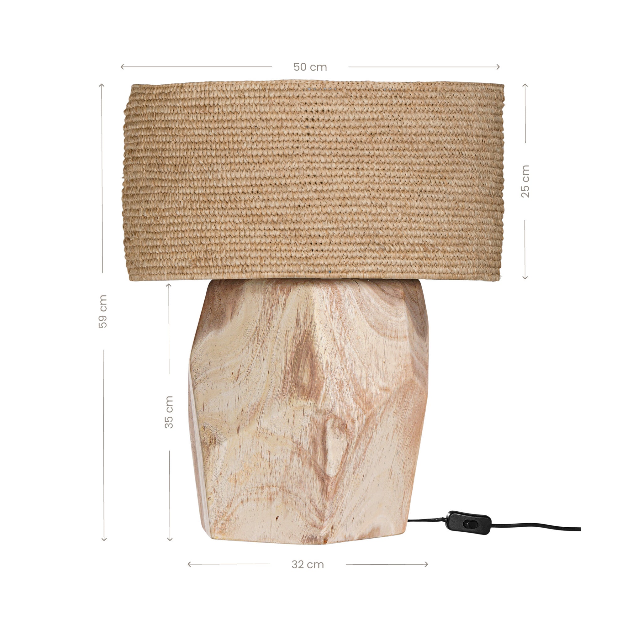 Harare Table Lamp | Lyric Shade Uniqwa Collections