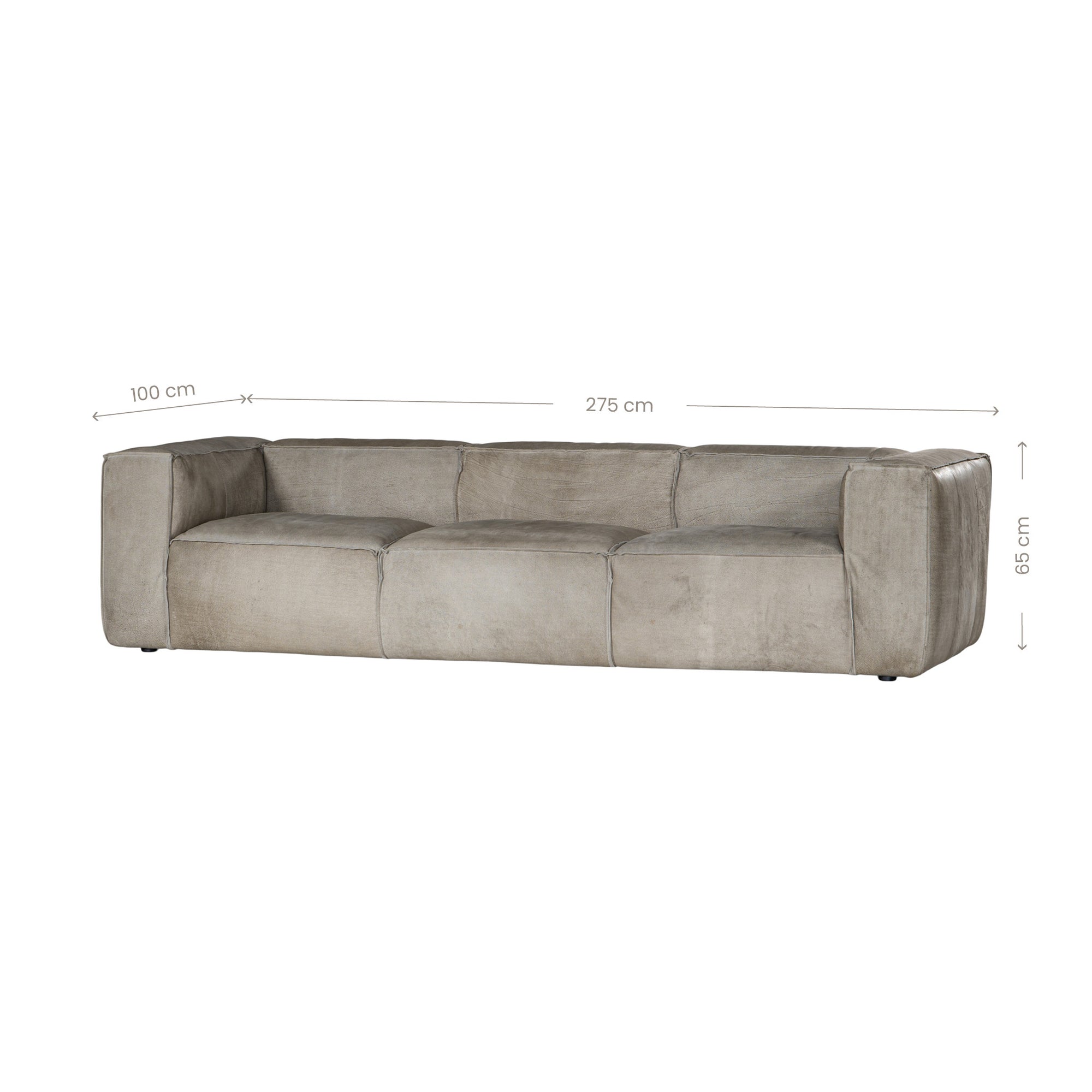 Harlow Sofa | Three Seater | Earthy Grey Uniqwa Collections