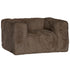 Harlow Sofa | One Seater | Fur Luxe | Chocolate Uniqwa Collections