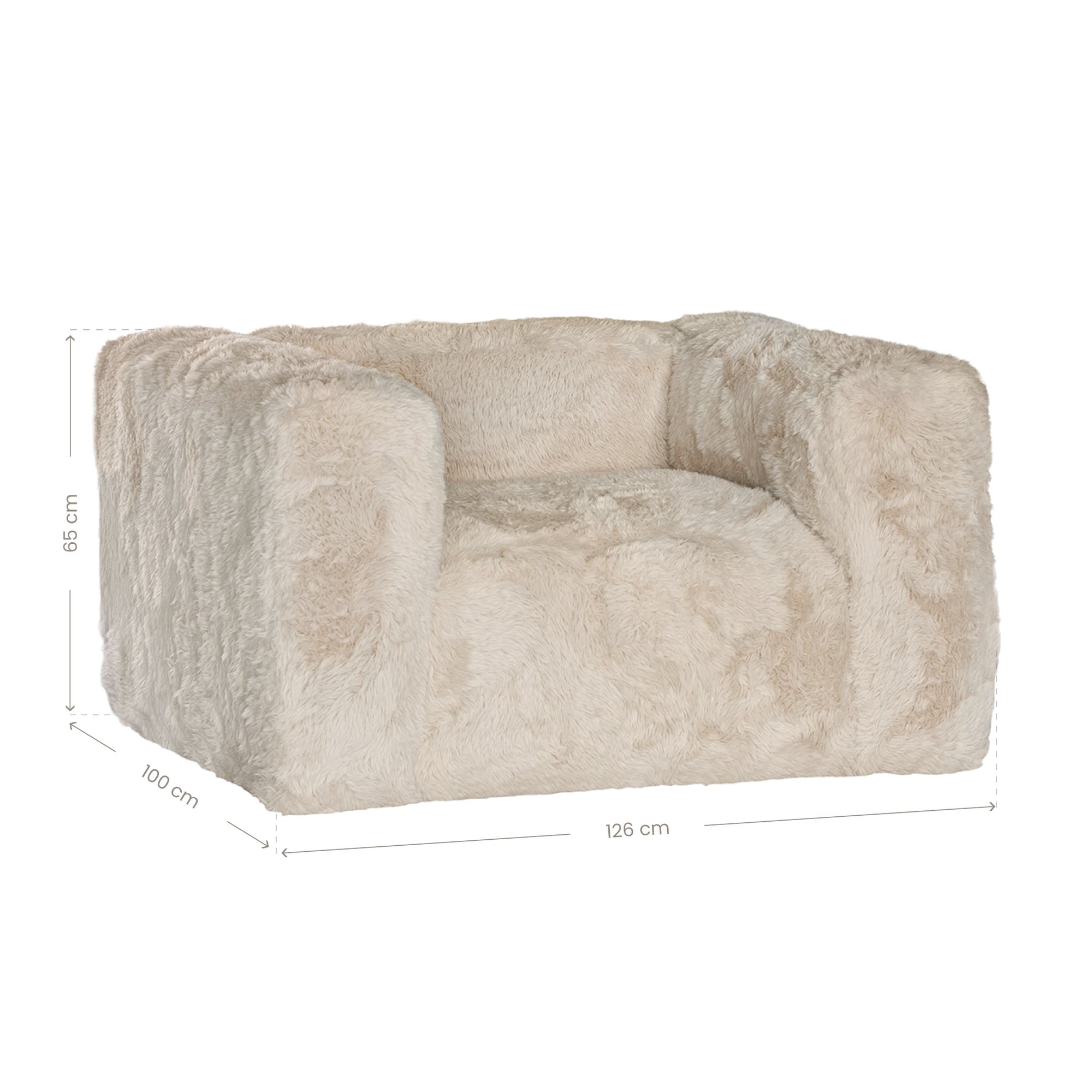 Harlow Sofa | One Seater | Fur Luxe Uniqwa Collections