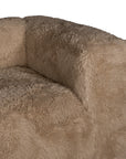 Harlow Sofa | One Seater | Fur Luxe | Toffee Uniqwa Collections