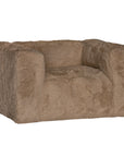 Harlow Sofa | One Seater | Fur Luxe | Toffee Uniqwa Collections