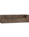 Harlow Sofa | Three Seater | Fur Luxe | Chocolate Uniqwa Collections