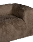 Harlow Sofa | Three Seater | Fur Luxe | Chocolate Uniqwa Collections