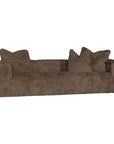 Harlow Sofa | Three Seater | Fur Luxe | Chocolate Uniqwa Collections
