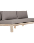Harper Armless Sofa | Three Seater Taupe Uniqwa Collections