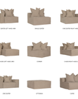 Hendrix Low Rider Sofa | Chaise Long Arm Uniqwa Collections