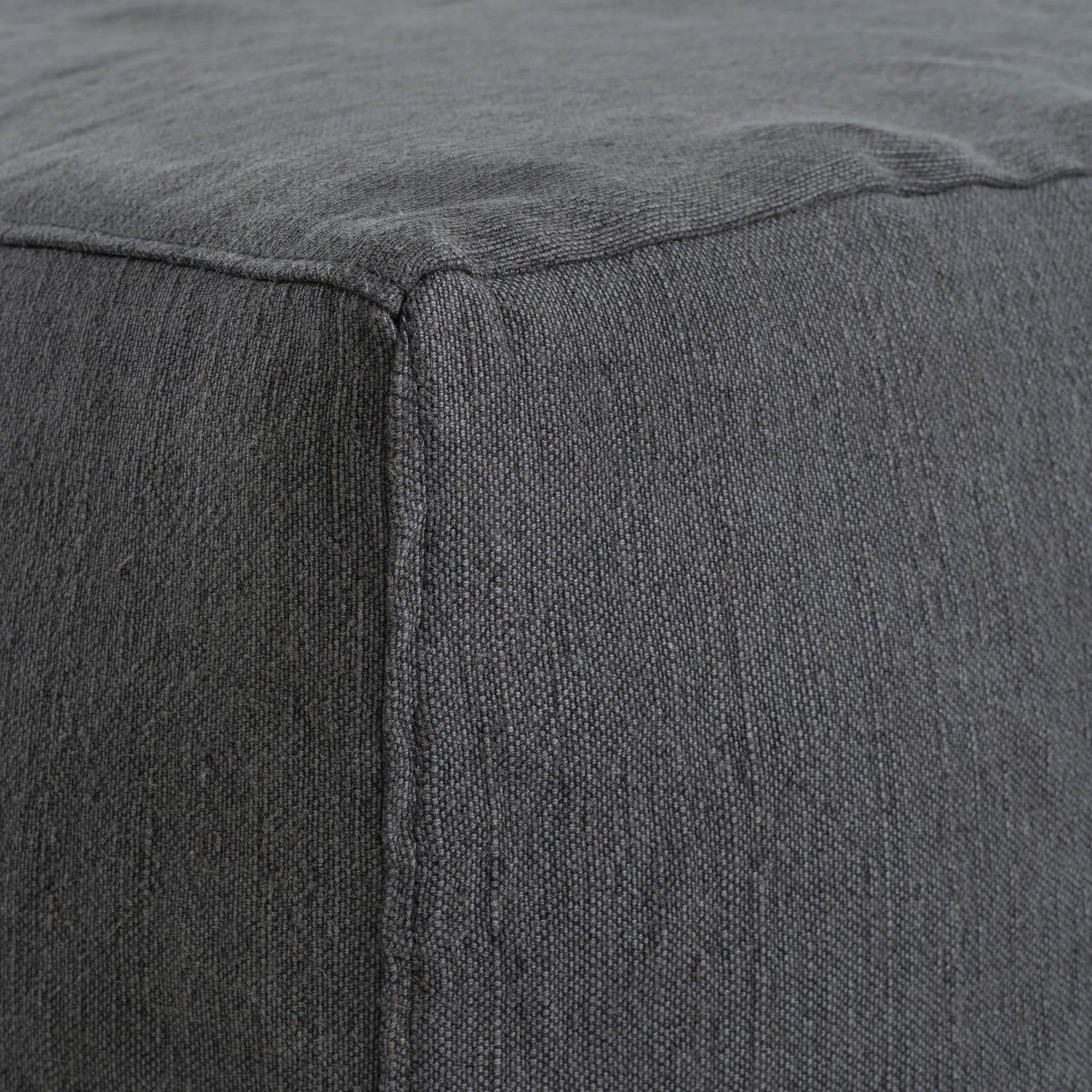 Hendrix Sofa | Chaise Left Hand Arm Charcoal Casual Stitching Uniqwa Collections