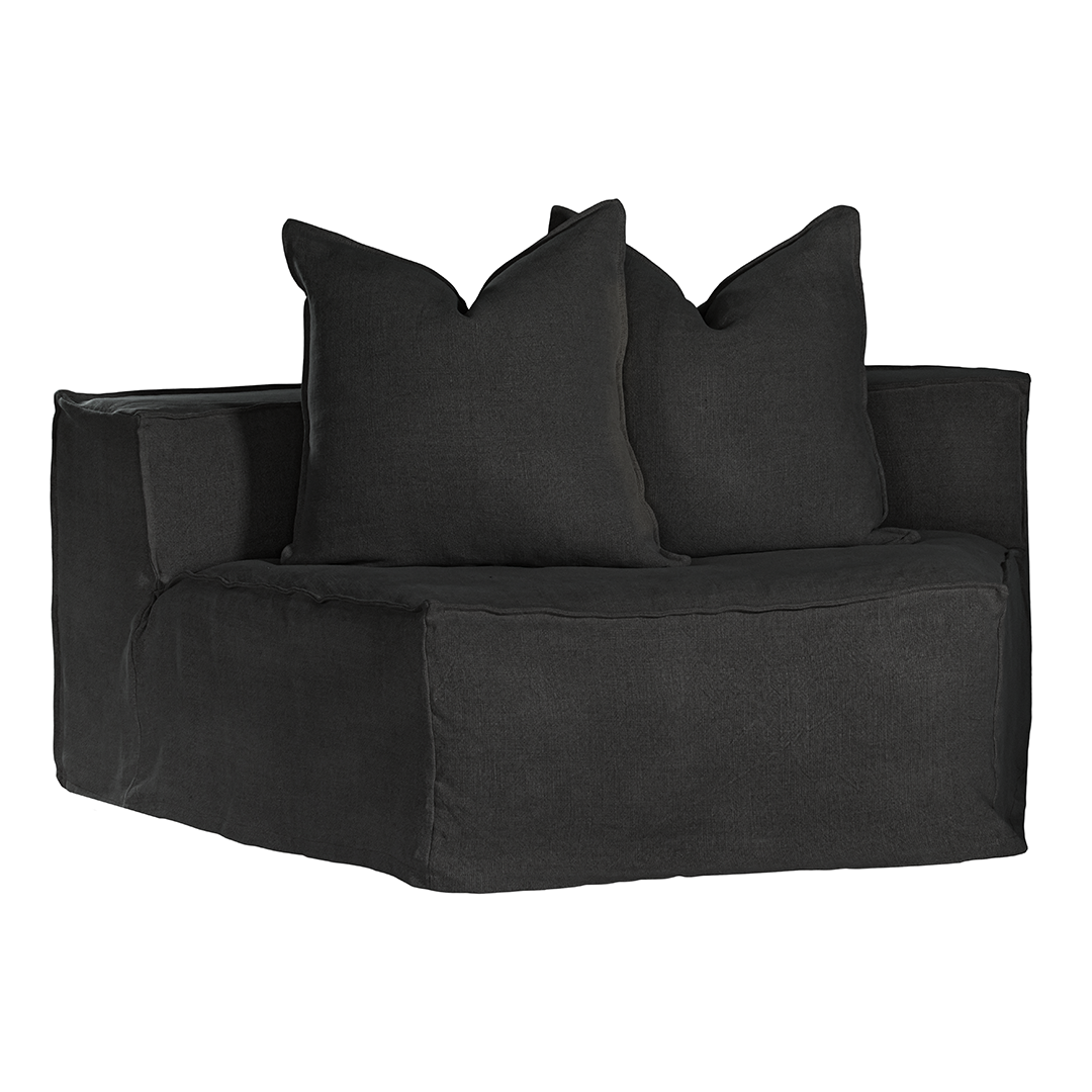 Hendrix Modular Sofa | Curve Module Black Uniqwa Collections