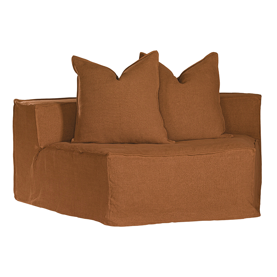 Hendrix Modular Sofa | Curve Module Clay Uniqwa Collections