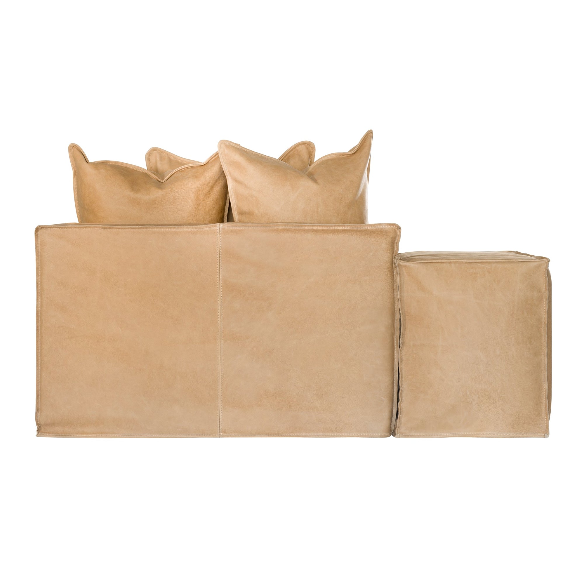 Hendrix Low Rider Sofa | Tan Leather Uniqwa Collections
