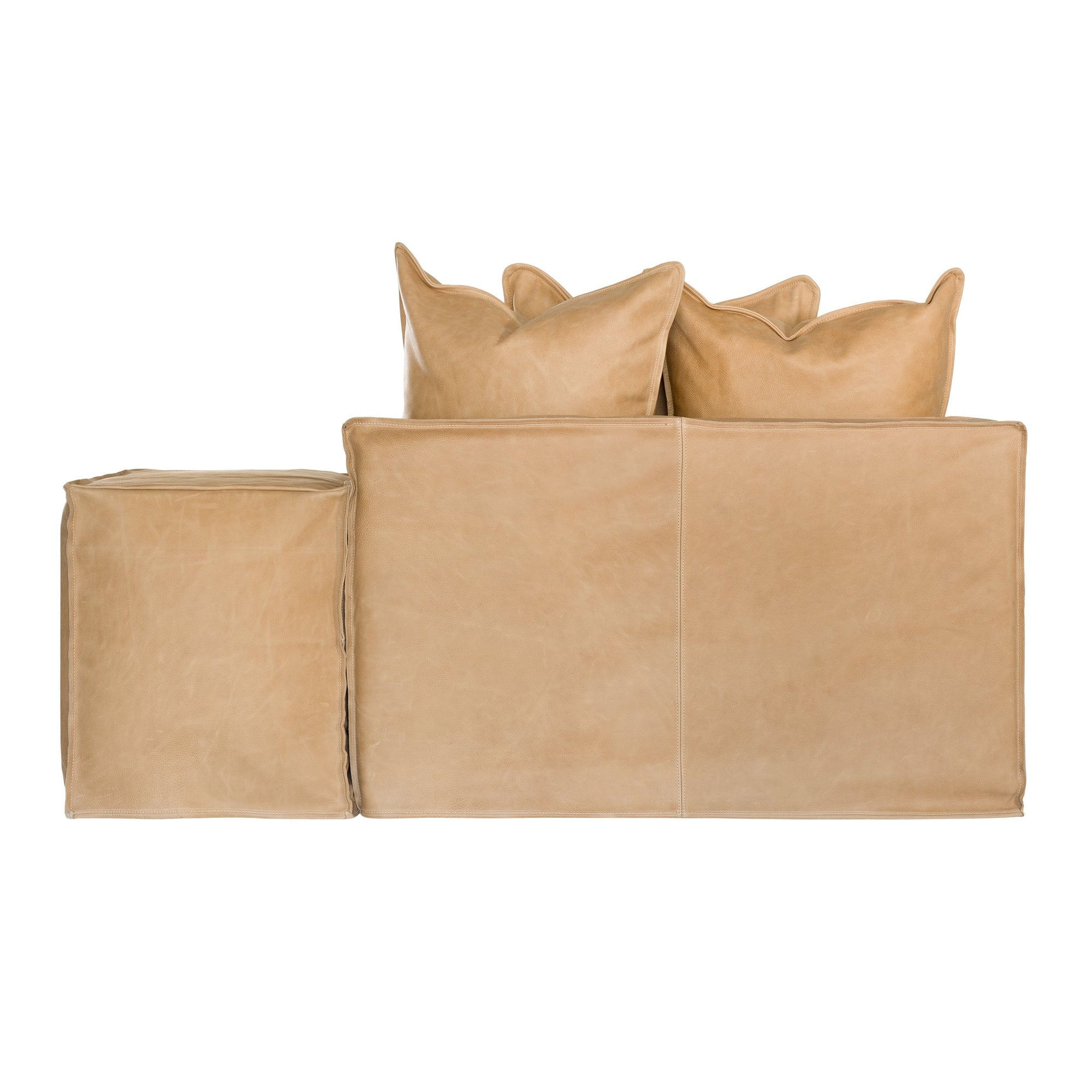 Hendrix Low Rider Sofa | Tan Leather Uniqwa Collections
