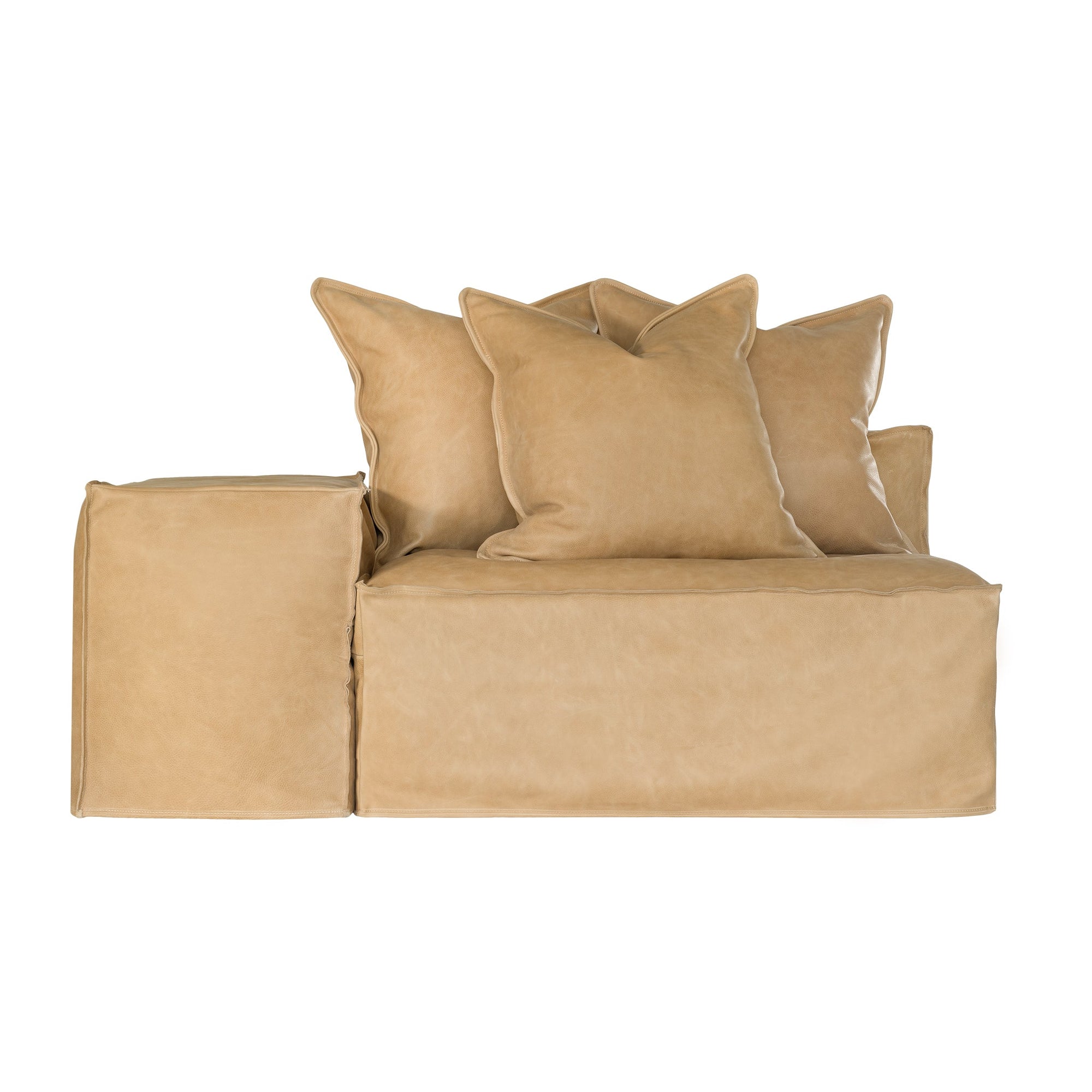Hendrix Low Rider Sofa | Tan Leather Uniqwa Collections