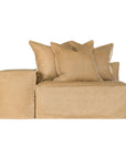 Hendrix Low Rider Sofa | Tan Leather Uniqwa Collections