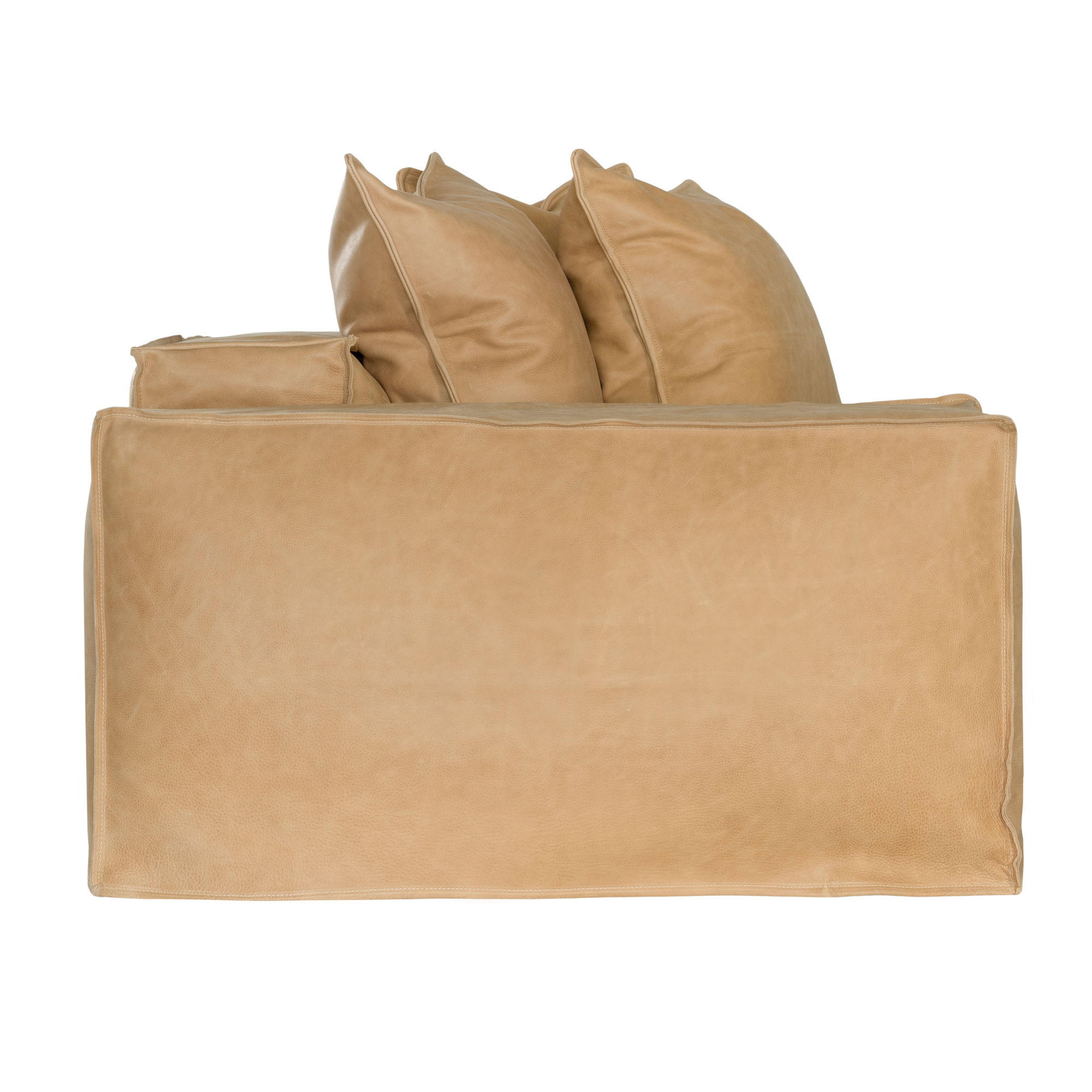 Hendrix Low Rider Sofa | Tan Leather Uniqwa Collections