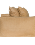 Hendrix Low Rider Sofa | Tan Leather Uniqwa Collections