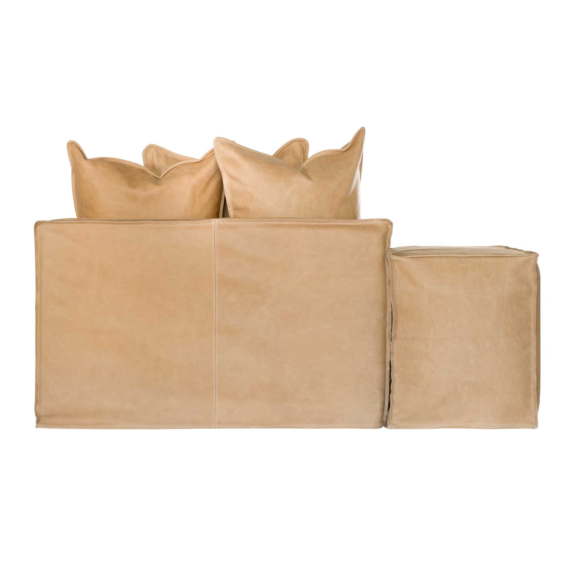 Hendrix Low Rider Sofa | Tan Leather Uniqwa Collections