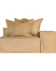 Hendrix Low Rider Sofa | Tan Leather Uniqwa Collections