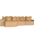Hendrix Low Rider Sofa | Tan Leather Uniqwa Collections