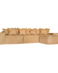 Hendrix Low Rider Sofa | Tan Leather Uniqwa Collections