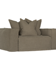 Hendrix Sofa | One Seater Bark Classic Stitching Uniqwa Collections