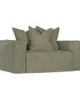 Hendrix Sofa | One Seater Bay Leaf Classic Stitching Uniqwa Collections
