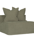 Hendrix Sofa | Single Seat Bay Leaf Classic Stitching Uniqwa Collections