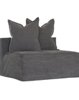 Hendrix Sofa | Single Seat Charcoal Classic Stitching Uniqwa Collections