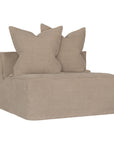 Hendrix Sofa | Single Seat Oatmeal Classic Stitching Uniqwa Collections