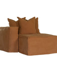 Hendrix Sofa | Chaise Left Hand Arm Clay Classic Stitching Uniqwa Collections
