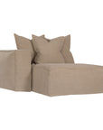 Hendrix Sofa | Chaise Left Hand Arm Oatmeal Classic Stitching Uniqwa Collections