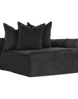 Hendrix Sofa Chaise | Right Hand Arm Black Classic Stitching Uniqwa Collections