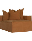 Hendrix Sofa Chaise | Right Hand Arm Clay Classic Stitching Uniqwa Collections