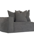 Hendrix Sofa One Seater | Left Hand Arm Charcoal Classic Stitiching Uniqwa Collections