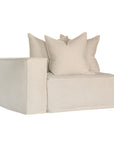 Hendrix Sofa One Seater | Left Hand Arm Sand Classic Stitiching Uniqwa Collections