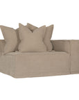 Hendrix Sofa One Seater Right Hand Arm Oatmeal Classic Stitching Uniqwa Collections