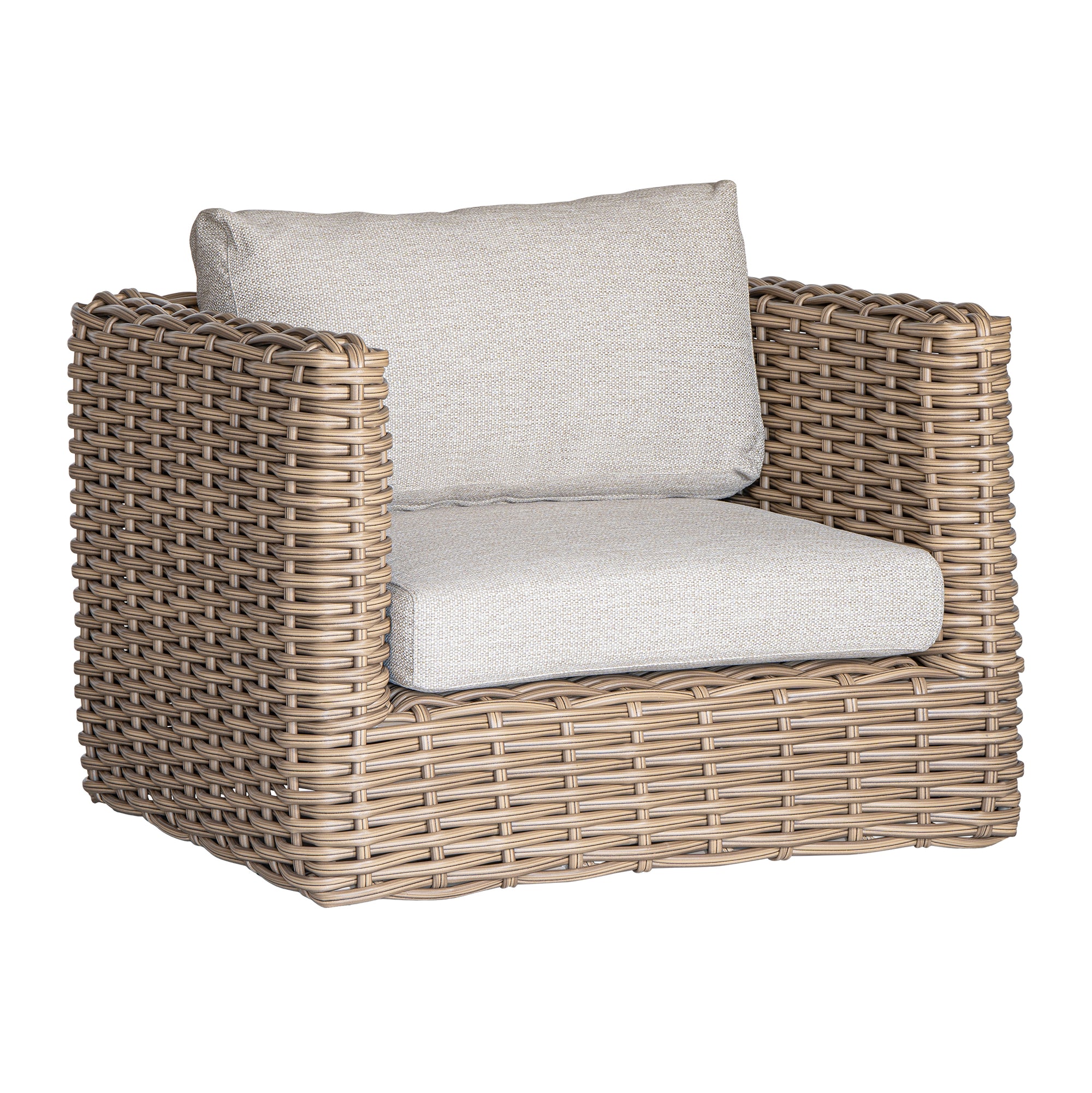 Himba Outdoor Sofa Covers | Luxury Natural | One Seater Uniqwa Collections