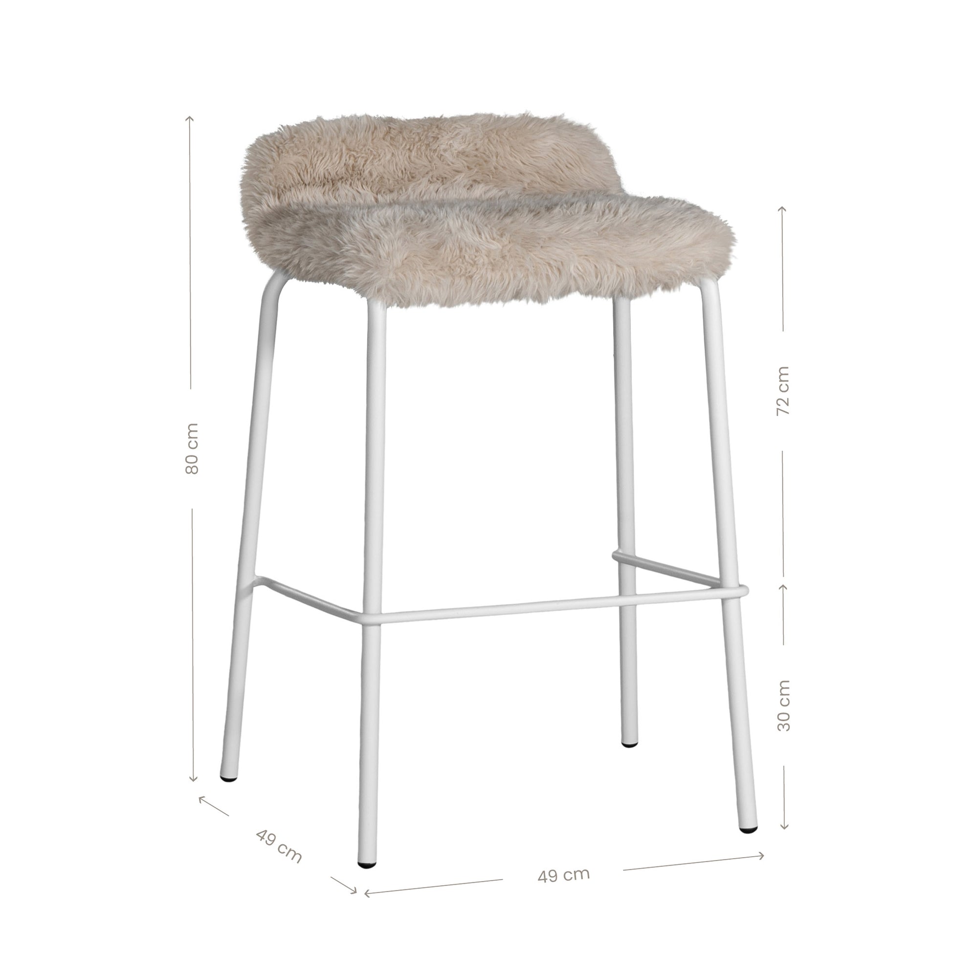Hotham Barchair | Fur Luxe Uniqwa Collections