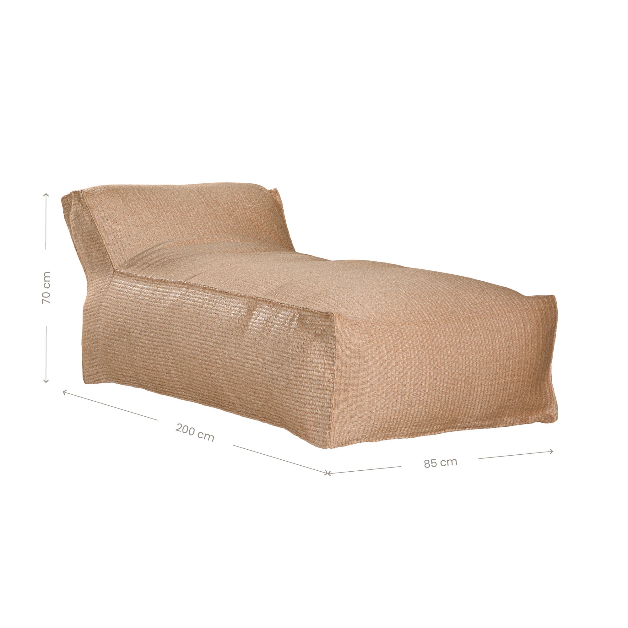 Idube Outdoor Lounger | Natural Uniqwa Collections