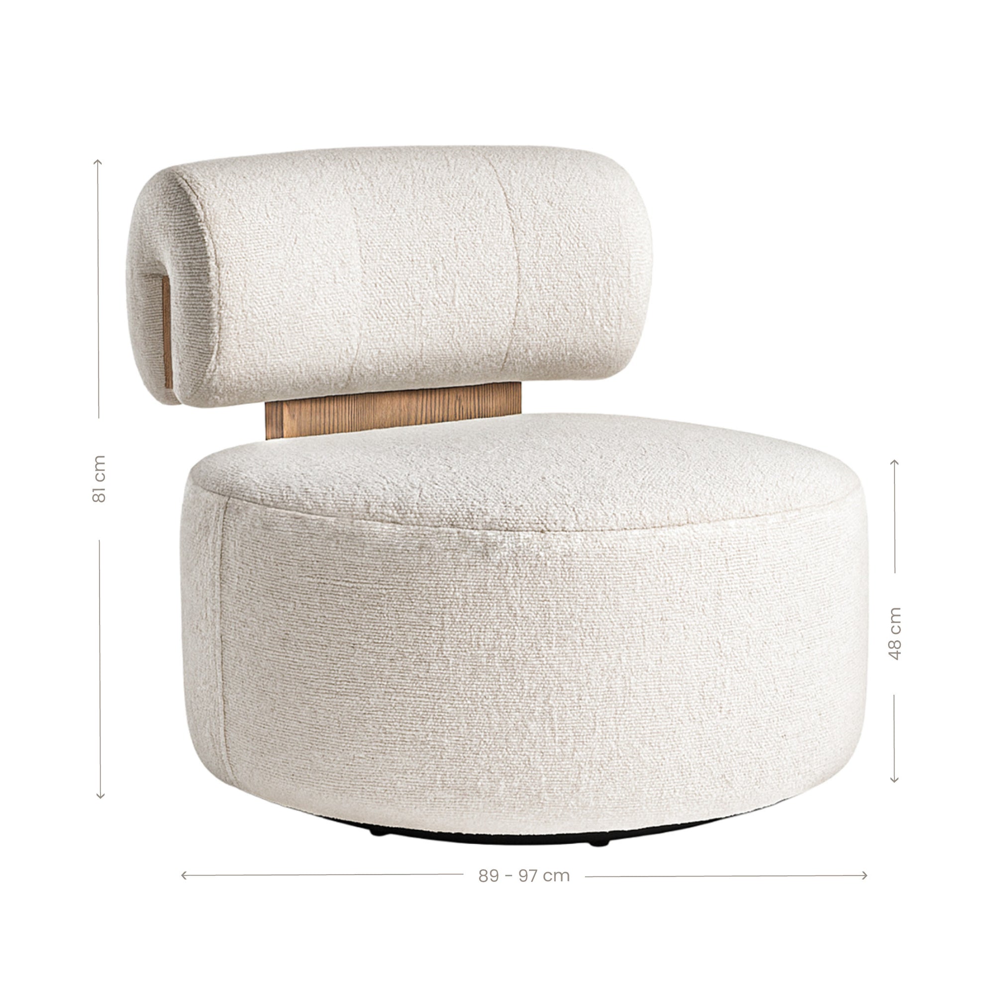 Iggy Swivel Occasional Chair | Glam Luxe Uniqwa Collections