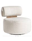 Iggy Swivel Occasional Chair | Glam Luxe Uniqwa Collections