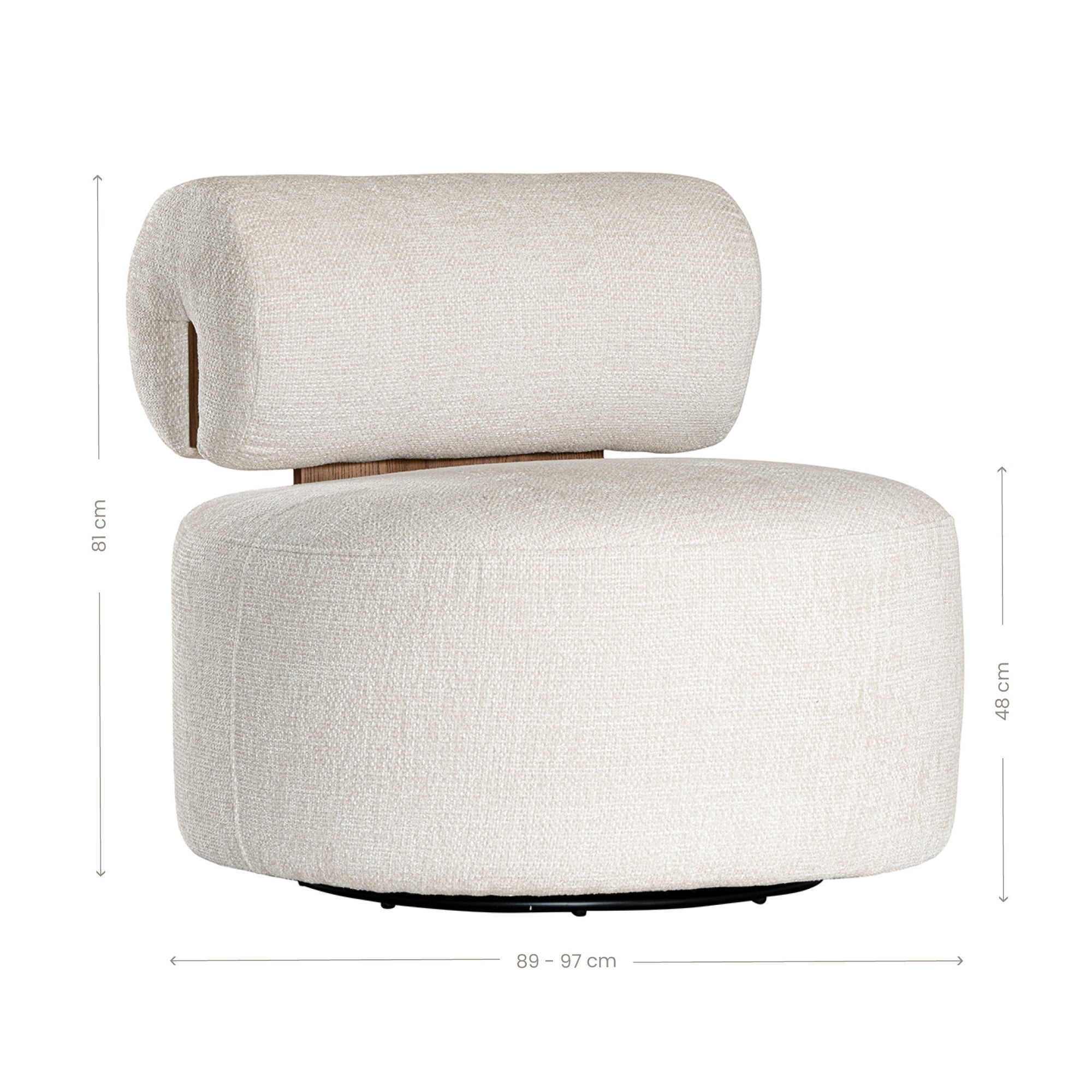Iggy Swivel Occasional Chair | Glam Luxe Uniqwa Collections