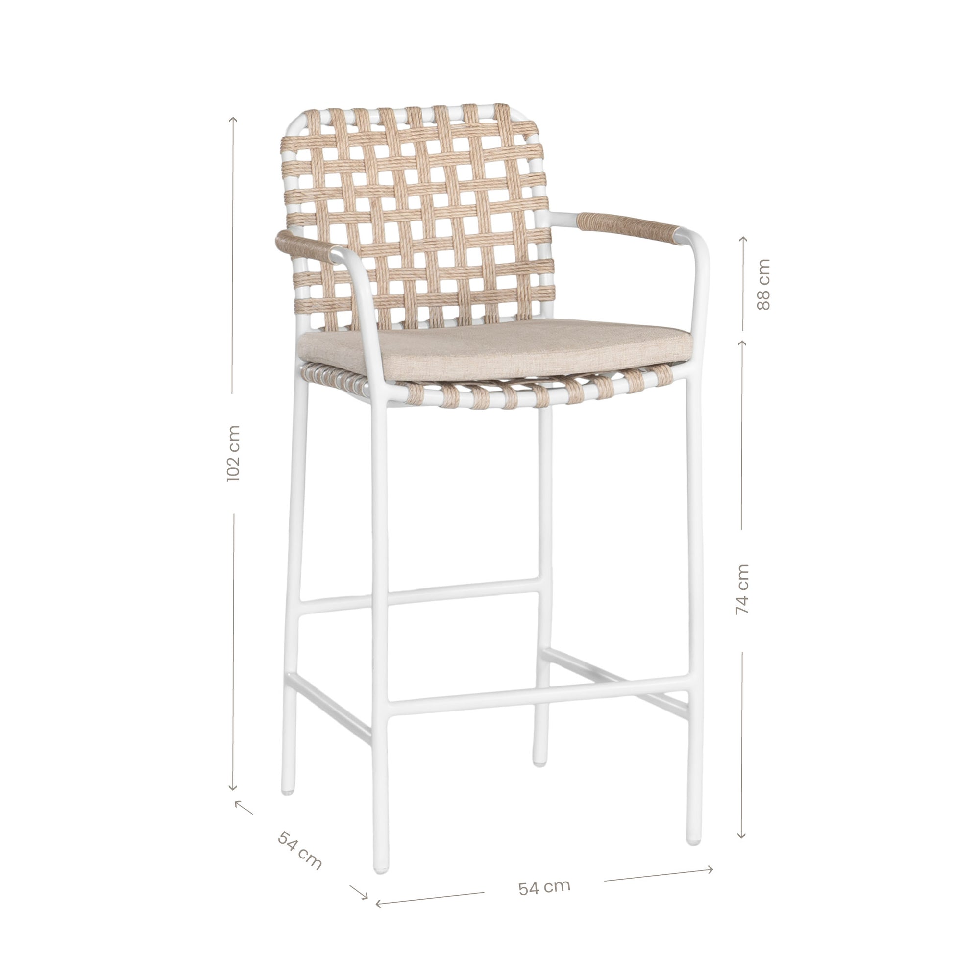 Inanda Barchair | Natural Uniqwa Collections