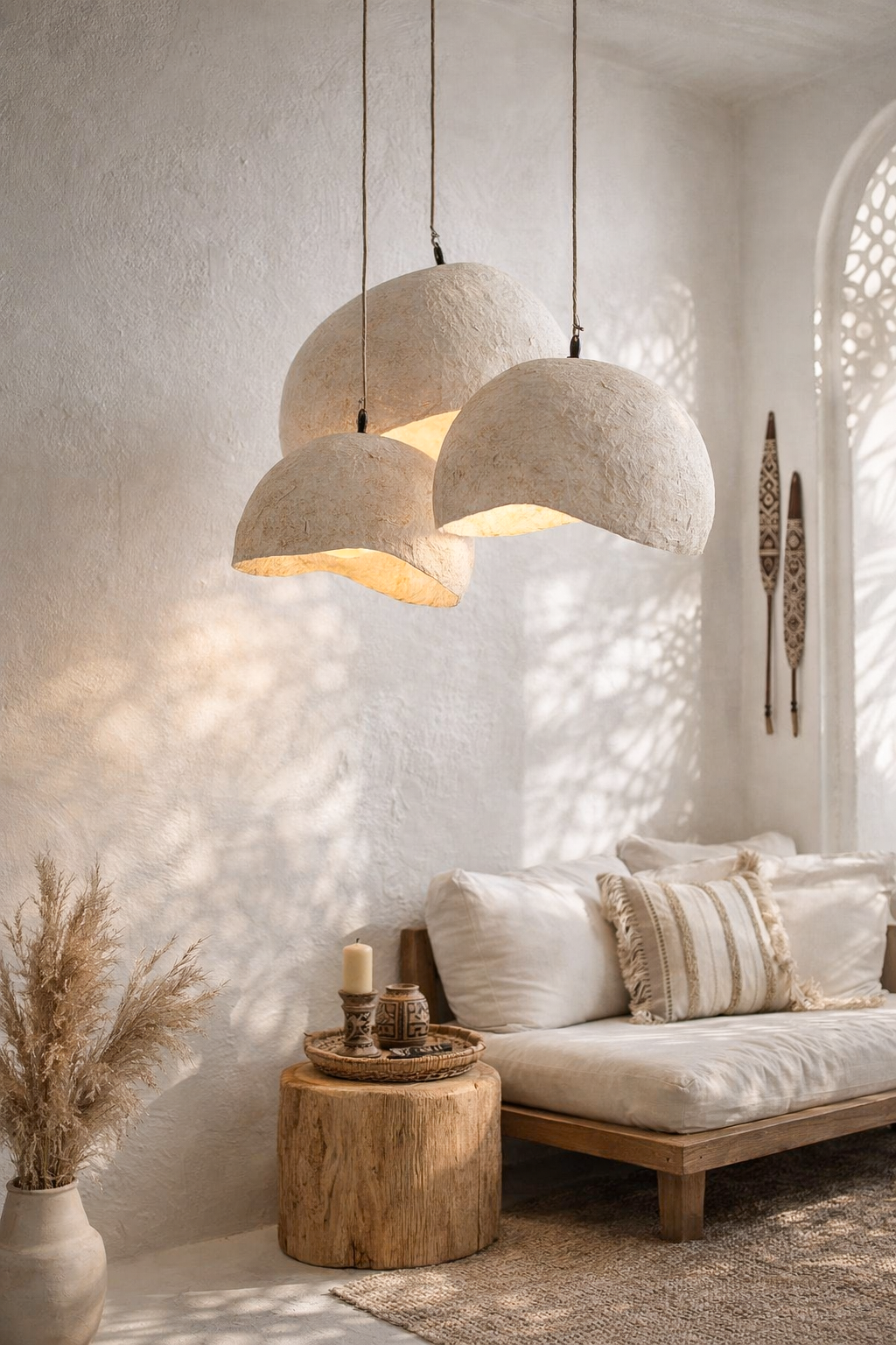 Kala Pendant | Sculptural Composite | Light Roast Uniqwa Collections