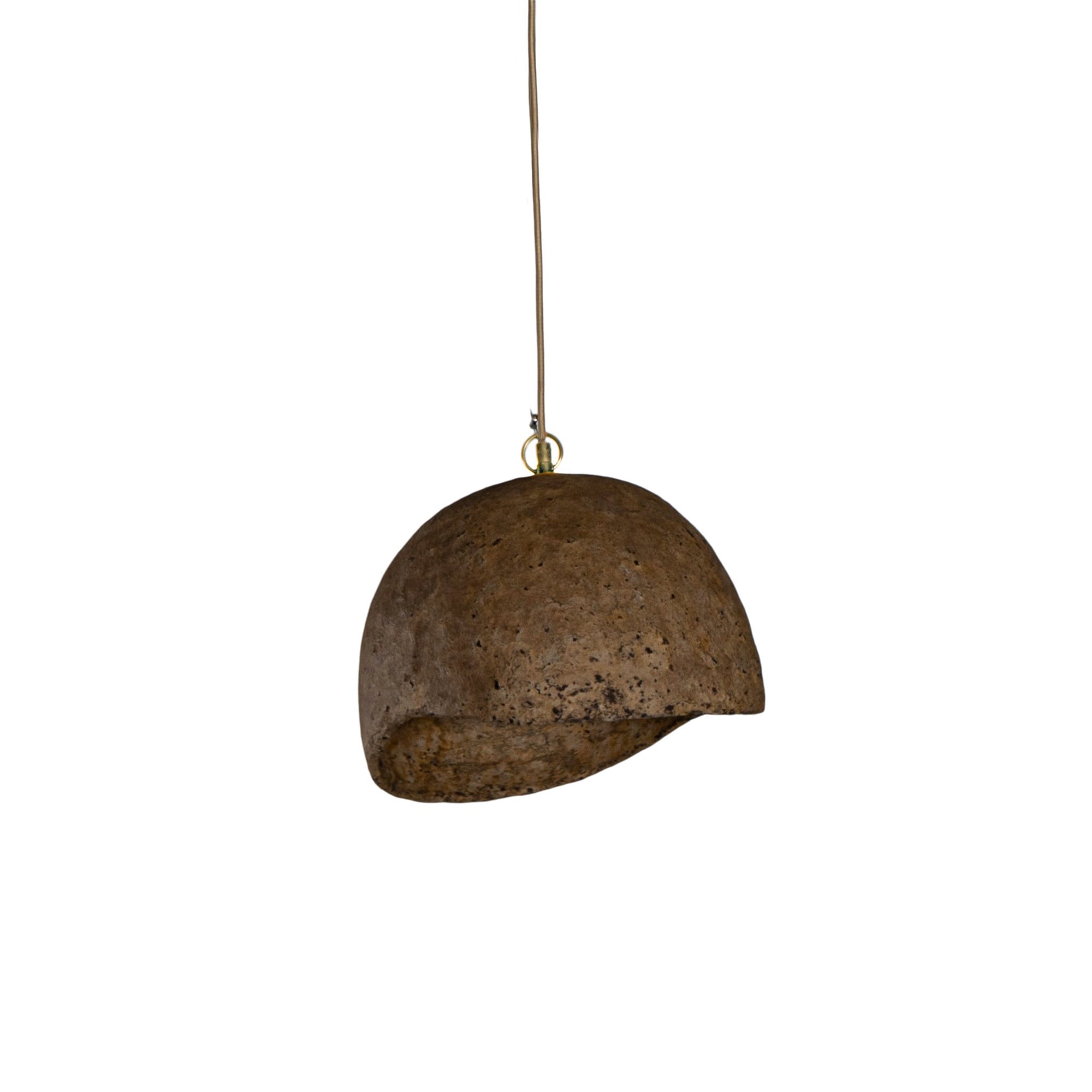 Kala Pendant | Sculptural Composite | Dark Roast Uniqwa Collections